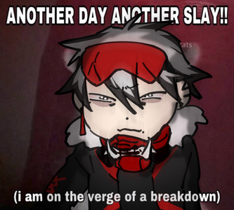 An odd looking man with his hands crossed.