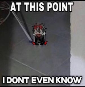 Cole small and looking distressed.