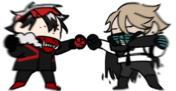 Cole as a cat vs Hunter.